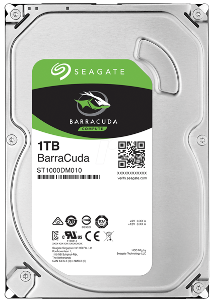 Picture of 3.5" Sata  seagate Barracuda Desktop Hard disk 1TB ~ 8TB
