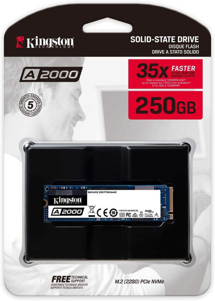 Picture of Kingston 250GB A2000 M.2 2280 Nvme Internal SSD