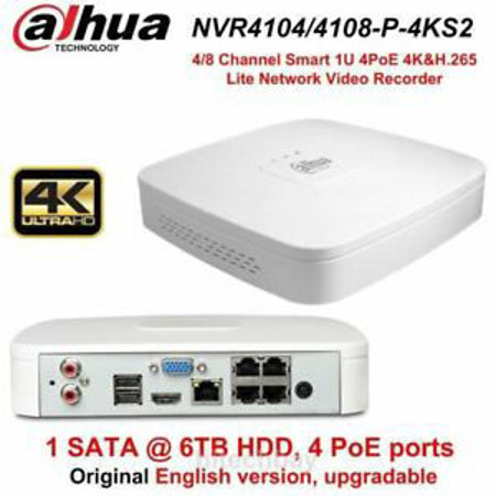 Picture of Dahua 4 channels POE NVR 4k