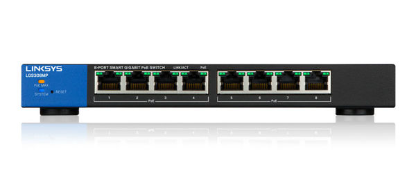 Picture of LINKSYS LGS308MP Smart Managed Switch POE 8 PORTS