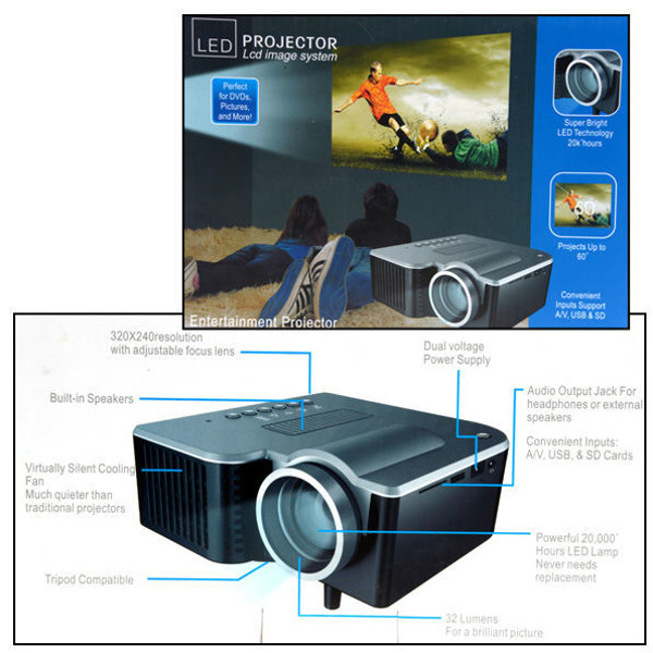 Picture of Portable Mini LED Projector