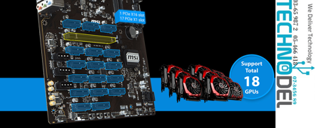 Picture of MSI B360-F PRO MINING BOARD ( 18 GPU )