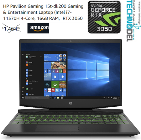 Picture of HP  Gaming 15t-dk200 i7-11370H   RTX 3050