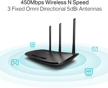 Picture of TPLINK WR940N 3 ANTENNAS WIRELESS ROUTER