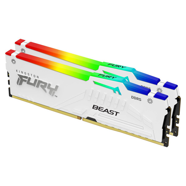 Picture of Kingston FURY Beast RGB 16GB DDR5 5600 MHz WHITE