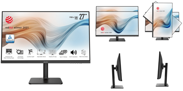 Picture of MSI MODERN MD271P BUSINESS MONITOR 27″ 75HZ IPS